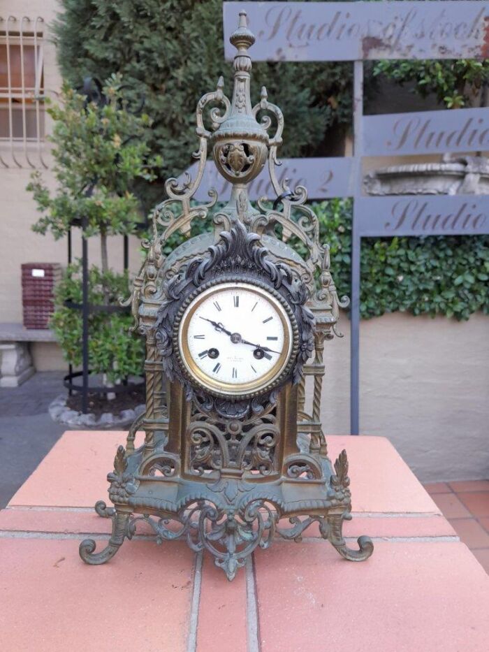 A 20th Century French Louis Xvi Style Clock And Garniture Set With Matching Candelabras - Image 4
