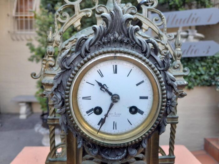 A 20th Century French Louis Xvi Style Clock And Garniture Set With Matching Candelabras - Image 6