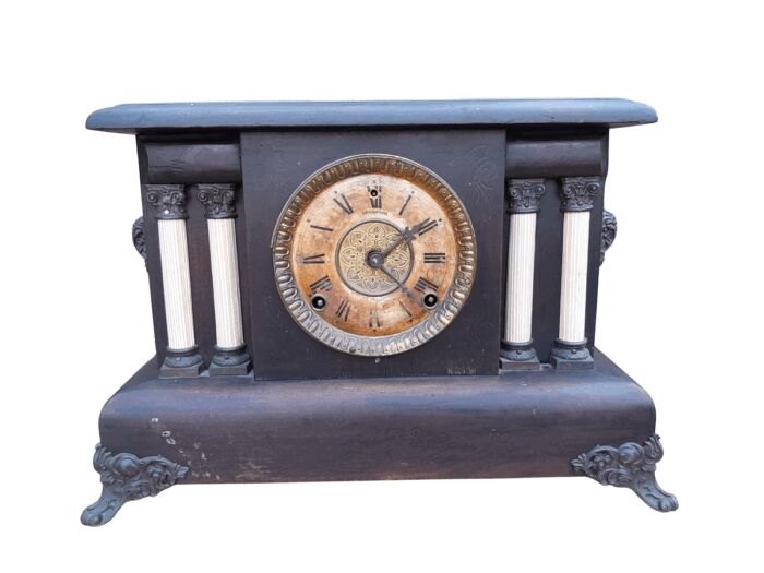 An Antique Edwardian Black Clock