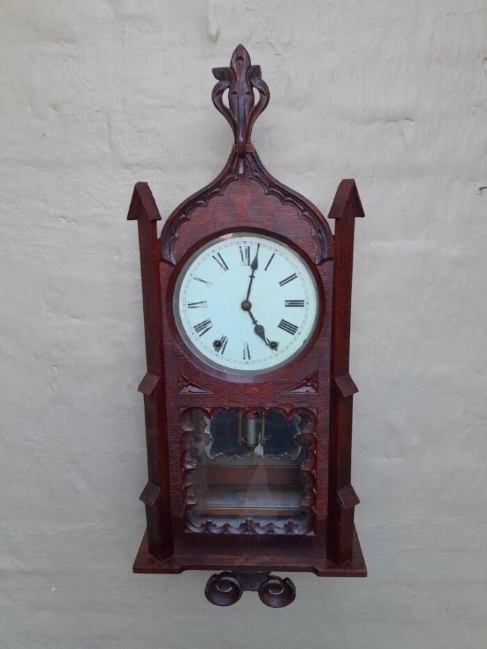 A 19th Century Antique Circa 1855 British Handmade Clock - Image 4