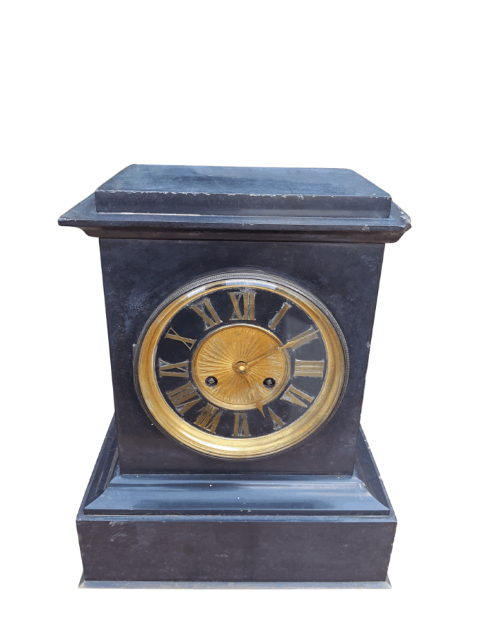 An Antique Circa 1880 French Slate Clock