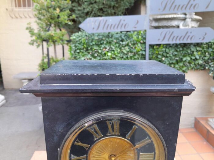 An Antique Circa 1880 French Slate Clock - Image 6