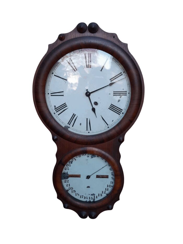 An Antique 19th Century Seth Thomas Calendar Clock