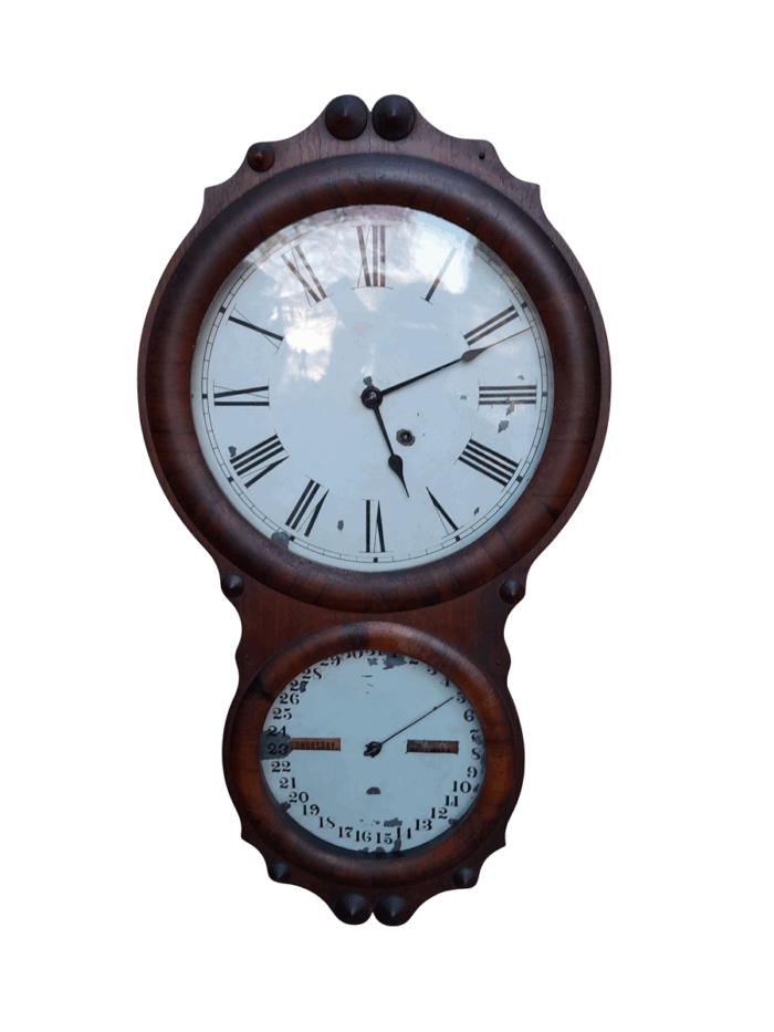 An Antique 19th Century Seth Thomas Calendar Clock