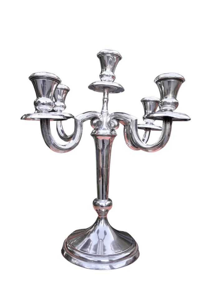A 20th Century 4-Arm Electroplated Candelabrum