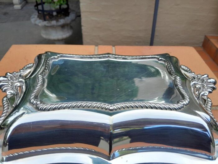A 20th Century Electroplate Entrée Dish With Cover - Image 5