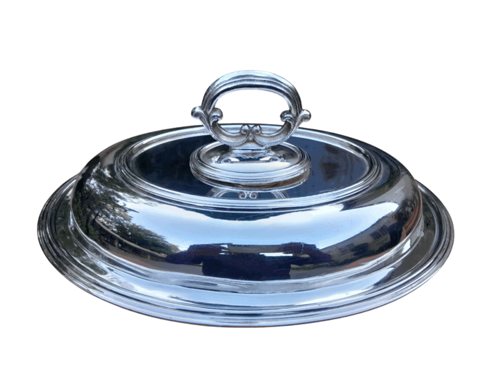 A 20th Century Electroplate Entrée Dish With Cover Ellis Barker Silver Company