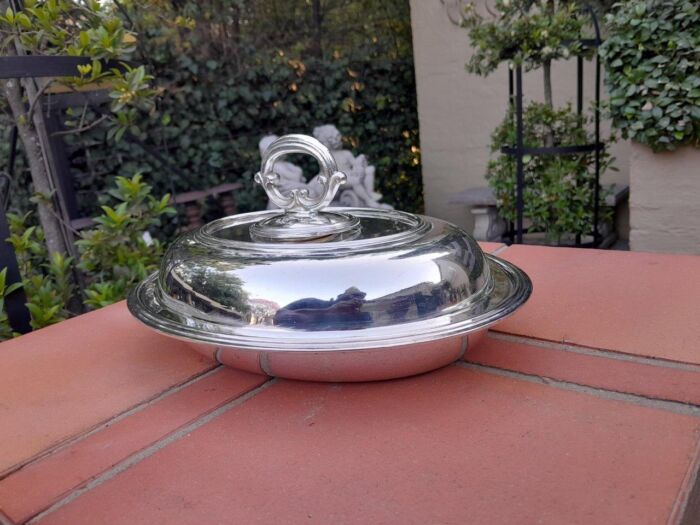 A 20th Century Electroplate Entrée Dish With Cover Ellis Barker Silver Company - Image 4