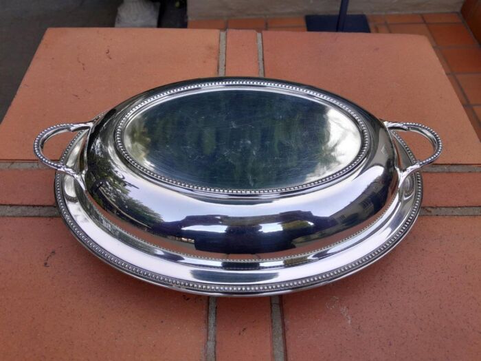 A 20th Century Electroplate Entrée Dish - Image 3