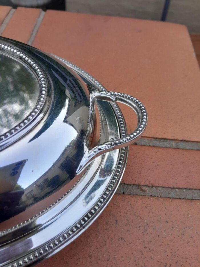 A 20th Century Electroplate Entrée Dish - Image 6