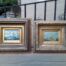 A Set of Two of 20TH Century Docking of Boats Signed in Ornately Gilded Frames