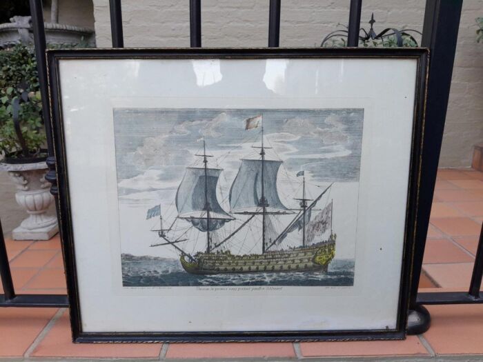 A Pair Of 20th Century French Engraving And Watercolour - Image 5
