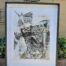 An Abstract Composition Framed and Signed Darryl Betz