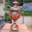 A French Style Porcelain with Metal Mounts Urn
