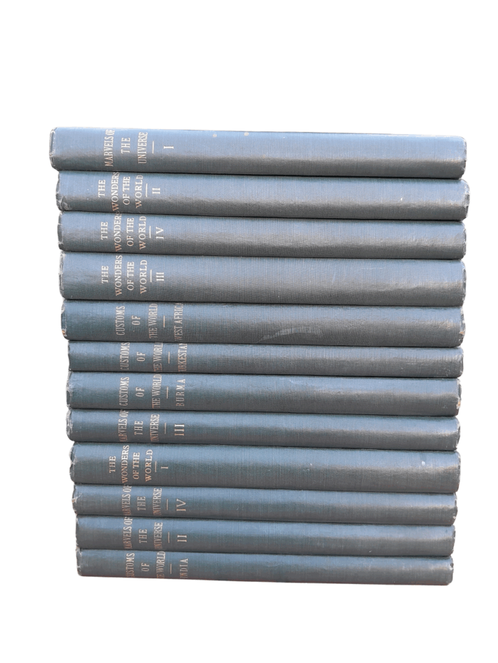 A Set of Books Wonders of the world Volume 1 to 9 and Marvels of The Universe Volumes 1 to 4 and Customs of the World 