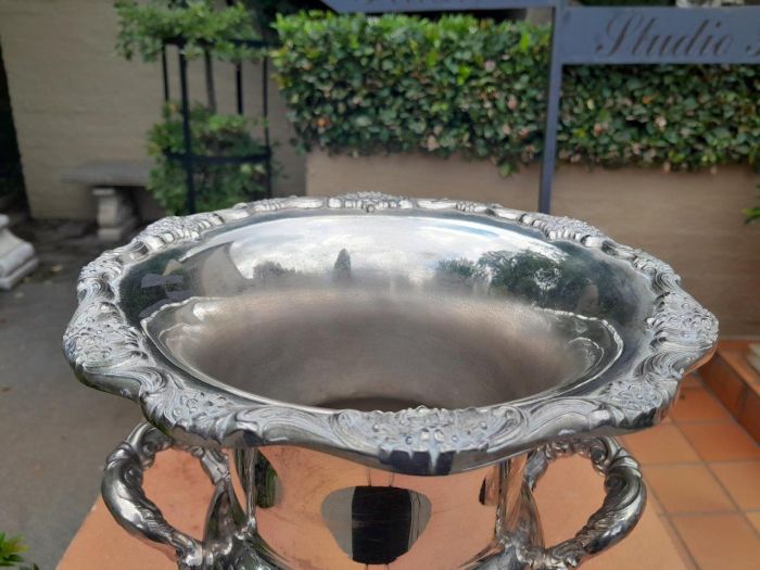 A 20TH Century Champagne / Wine Silver Plate Cooler - Image 5