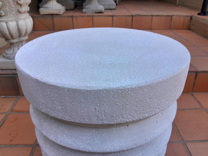 A Pair Of Cement Side Tables - Image 5