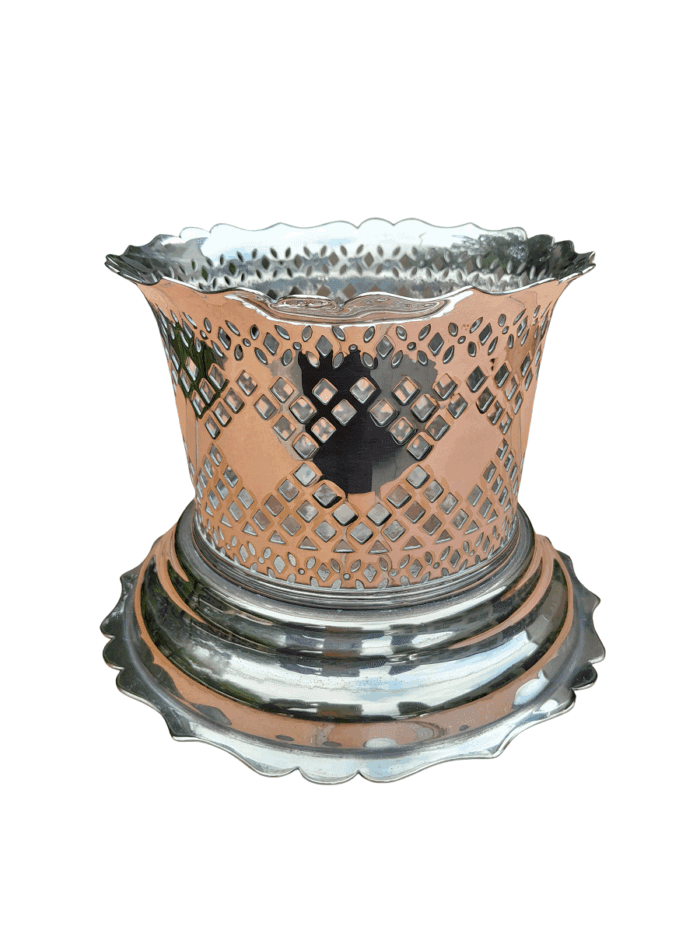 A 20th Century Silver-Plate Champagne / Wine bottle Holder