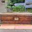 An Antique Victorian Rosewood Writing Slop with Leather Inside and Brass Hardware has Lock and Key