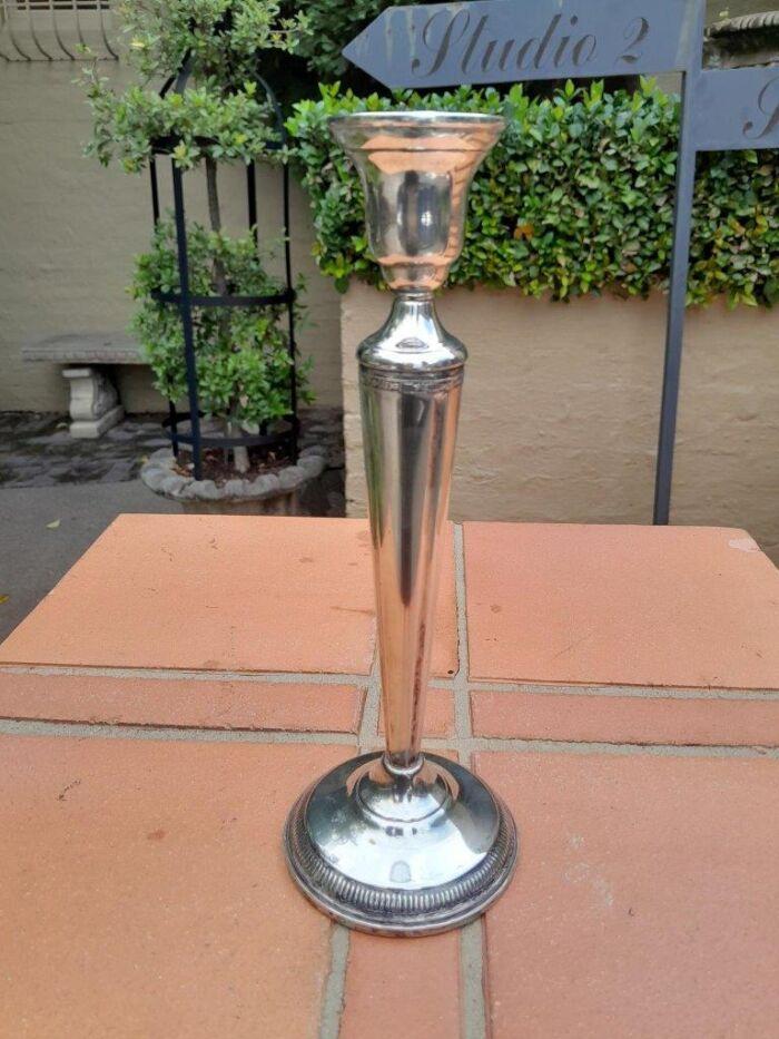 A 20th Century Silver Pair Of Candlesticks / Holders  (773 grams) - Image 3