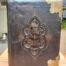An Antique 19th Century English Leather Bound Bible with Brass Corners
