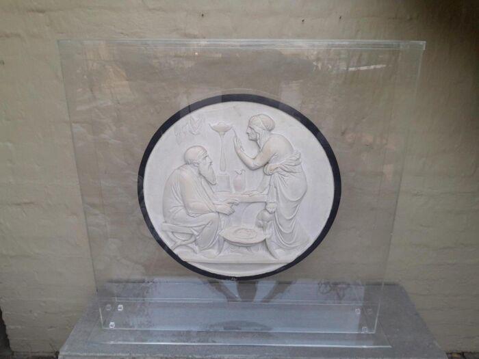 A 20th Century Decorative Large Size Plaque In A Custom Made Perspex Display Box - Image 2