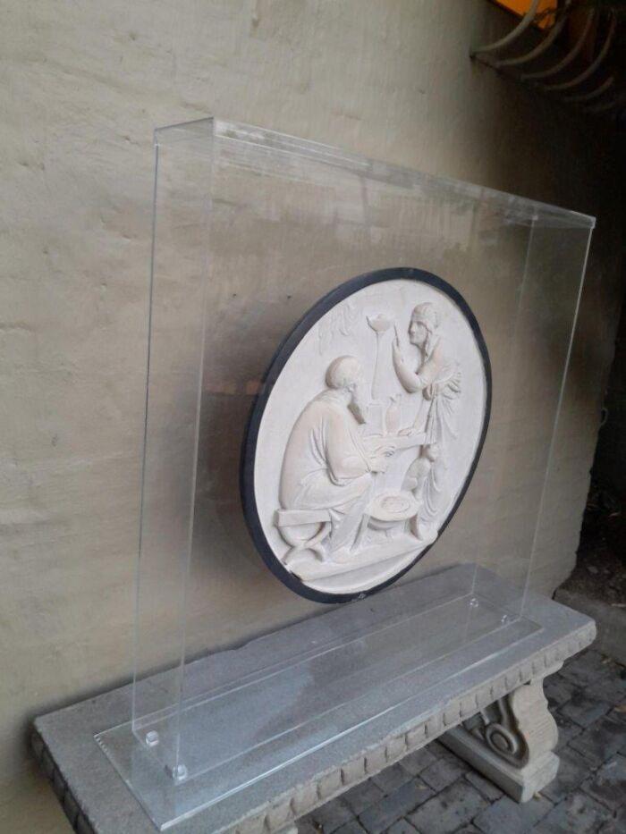 A 20th Century Decorative Large Size Plaque In A Custom Made Perspex Display Box - Image 5