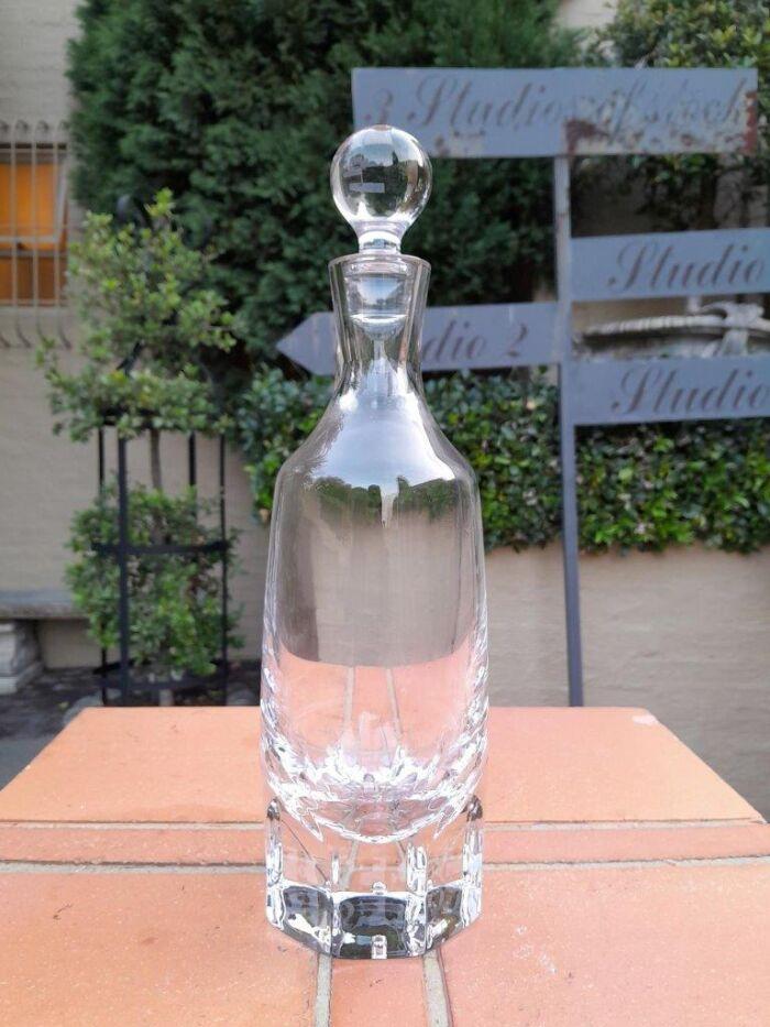 A Crystal Decanter With Bubble Design - Image 2