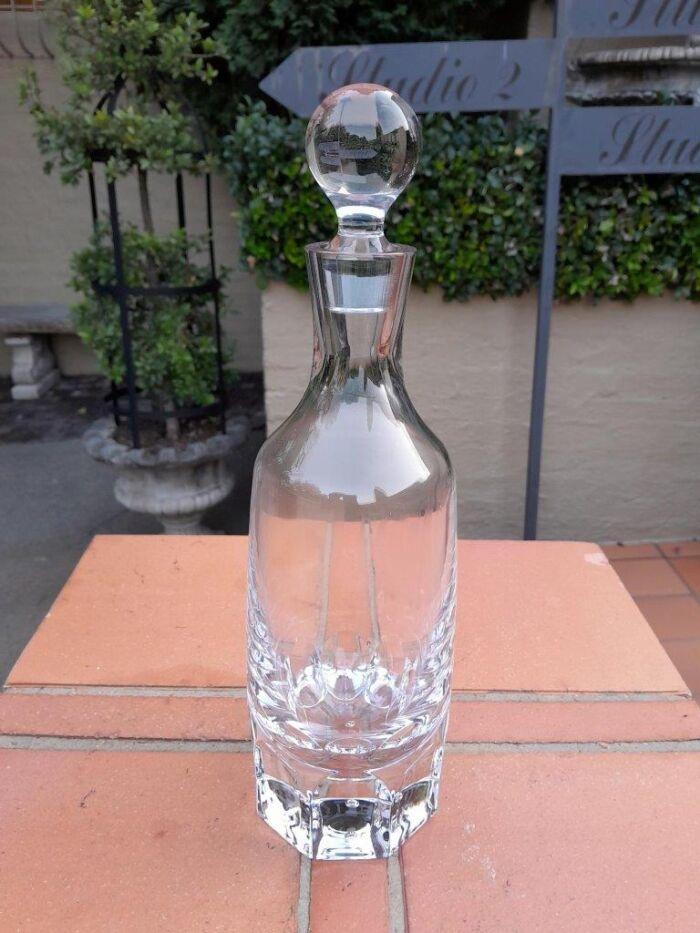 A Crystal Decanter With Bubble Design - Image 4
