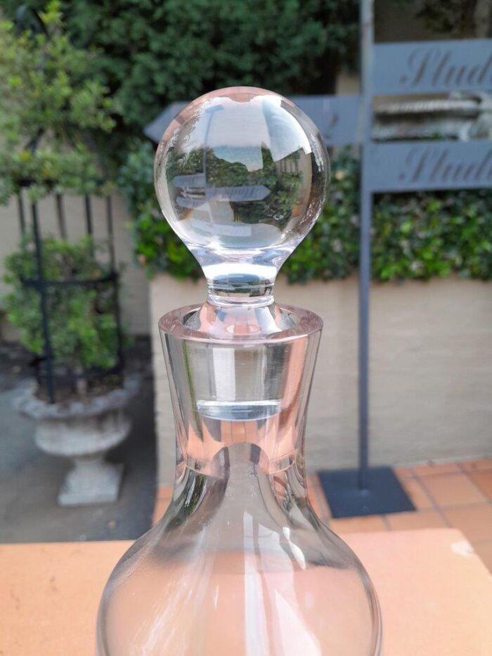 A Crystal Decanter With Bubble Design - Image 6