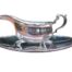 A 20th Century Sheffield Silver Plate Gravy / Sauce Boat With Matching Underplate By Mappin & Webb