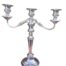 A Silver Plate Candelabra With Sconces Weighted