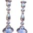 A 20th Century English Pair Of Silver Plate Candle Sticks