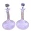 An Antique 19th Century Pair Of Crystal Decanters