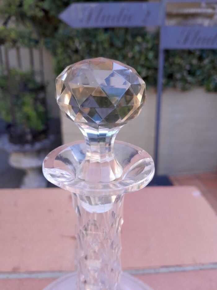 An Antique 19th Century Pair Of Crystal Decanters - Image 7