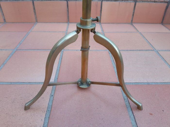 An Antique Brass Table Top Telescope On Tripod Base - Image 4
