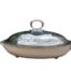 An Entrée / Warming Electroplate Dish With Cover On Bun Feet