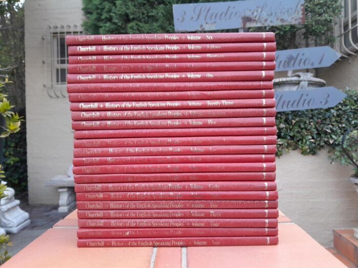 A 20th Century Circa 1970s Complete Set Of Twenty Three Volumes Of History Of The English Speaking People - Image 3