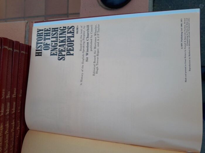A 20th Century Circa 1970s Complete Set Of Twenty Three Volumes Of History Of The English Speaking People - Image 6