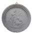 A Concrete Relief Round Plaque Sculpture Of Classical French Figurines