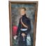 An Antique 19th Century Circa 1920s  Oil On Canvas Portrait Of A Soldier In A Giltwood Frame Of Large Proportion