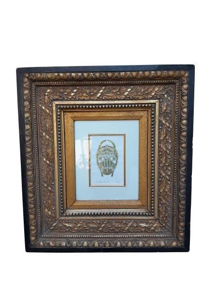 A 20th Century Ornately Framed Mask Signed