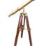 A 20th Century Brass And Teak Desk/Table Telescope On Stand Nd