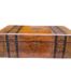 An Antique Victorian Circa 1800s Walnut And Inlaid Writing Box With Leather Interior