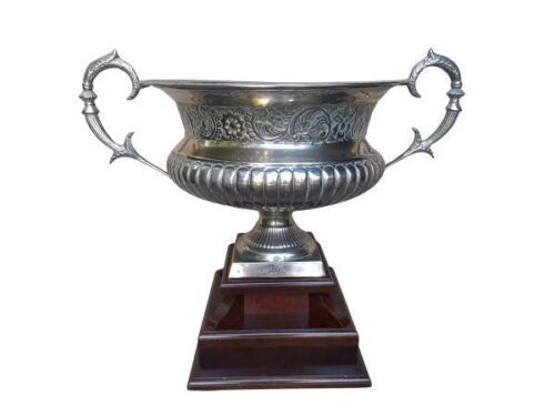 A 20th Century Trophy Cup On Wooden Base