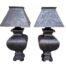 A 20th Century Pair Of Metal Table Lamps