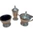 A 20th Century Set Of 3 With A Mini Shaker & Sugar Bowls