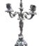 An Antique Victorian Rococo  Style Silver Plate  Candelabra Of Large Proportions