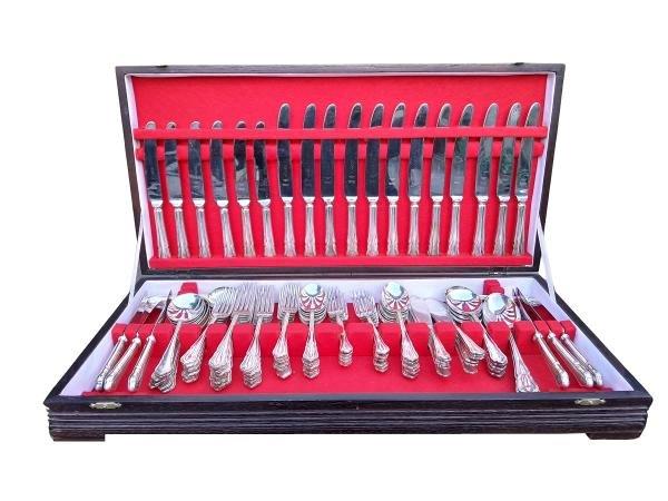 A Twelve Place Setting Of Corica Silver Plate Cutlery Comprising Twelve Each