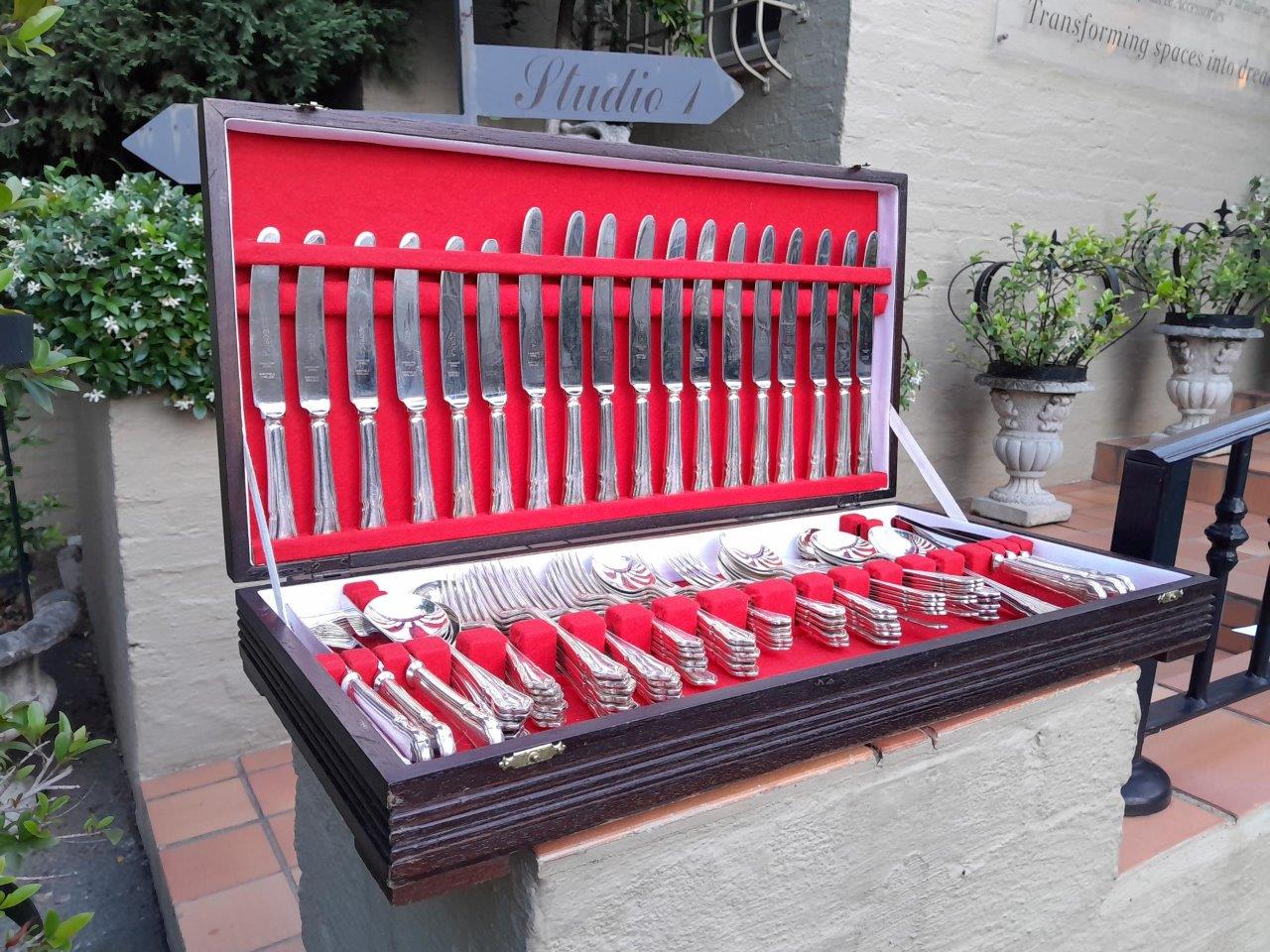 A Twelve Place Setting Of Corica Silver Plate Cutlery Comprising Twelve Each - Image 3